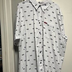 Dixon  
White Patterned Men's Shirt